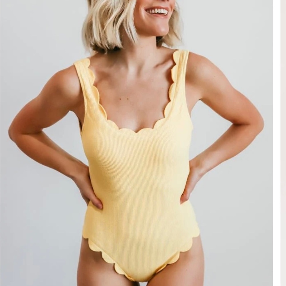Baltic Born- Sunshine Scalloped One Piece Bathing Suit
